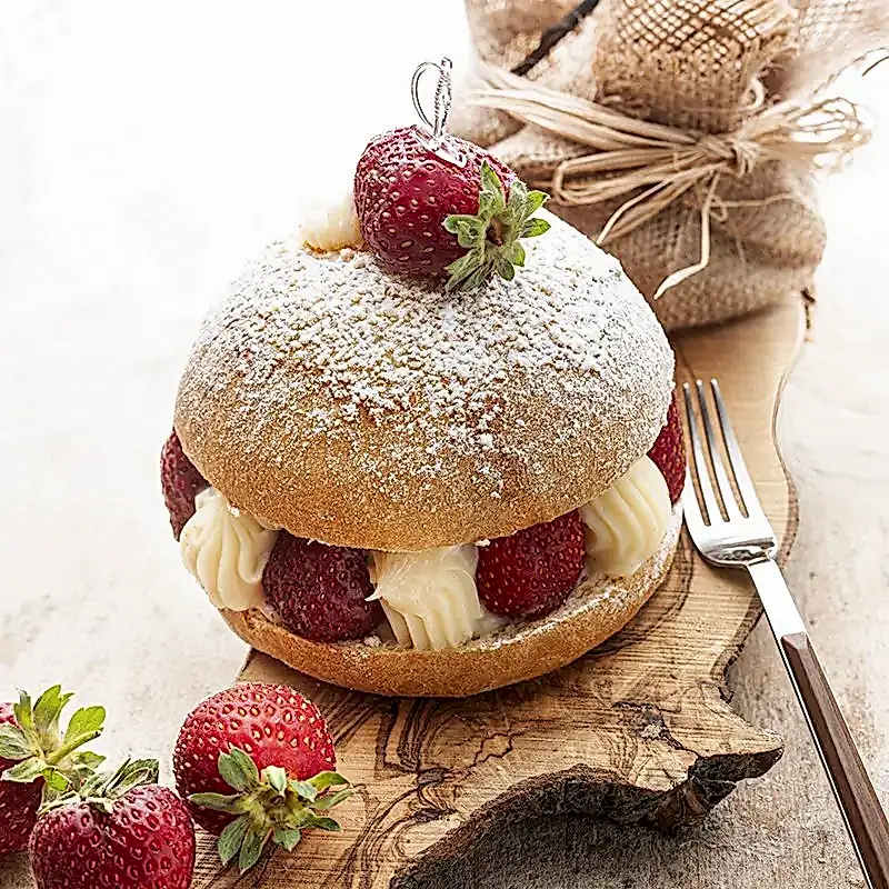 tek pastalar çilekli alman pastası